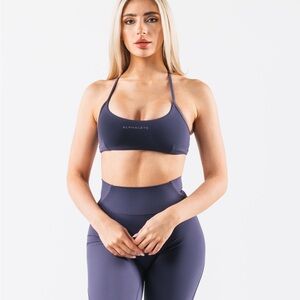 Alphalete Aura 3 Strap Bra Blizzard Print